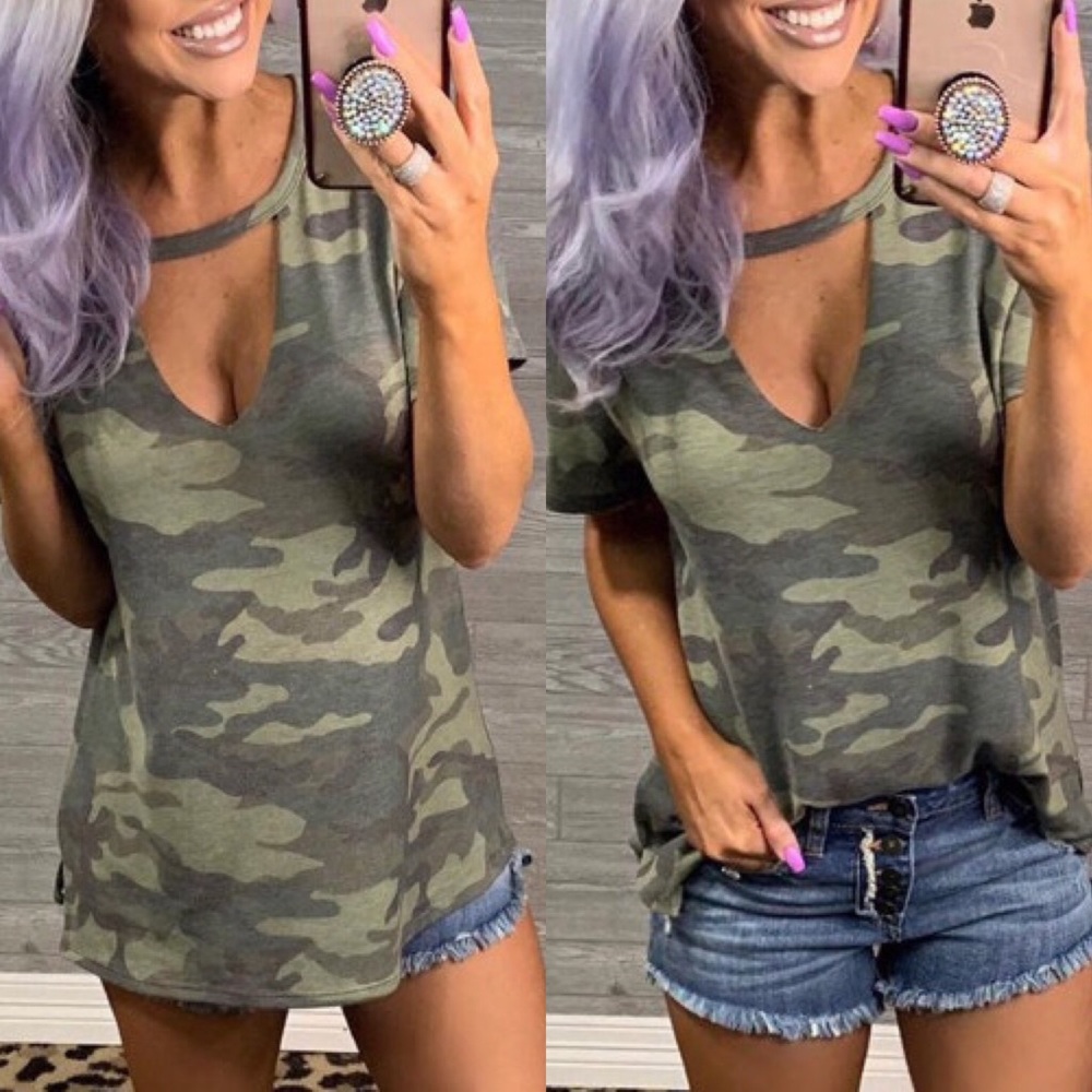 CAMOUFLAGE TOP. SOLD OUT 🔴